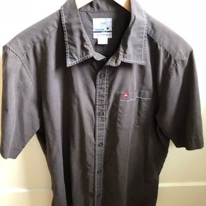 Quicksilver short sleeve button down shirt